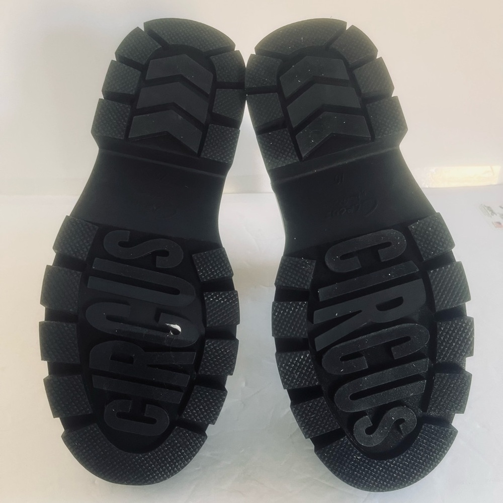 Circus NY by Sam Edelman Brooks Chelsea Chunky Heel Platform Black Boots Size 10 - Picture 12 of 12